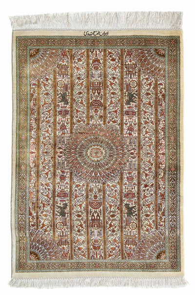 Qom Teppe 59x90cm - Persisk teppe