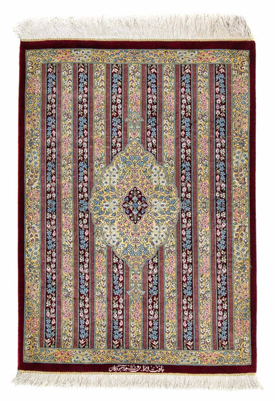Qom Teppe 60x86cm - Persisk teppe - flerfarget