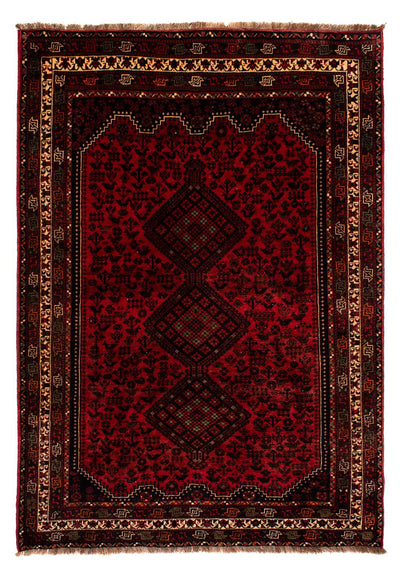 Shiraz Teppe 200x295cm - Persisk teppe - mørk rød