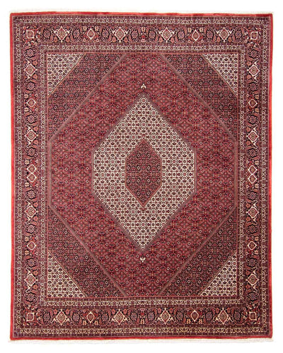 Bidjar Teppe 253x314cm - Persisk teppe - mørk rød