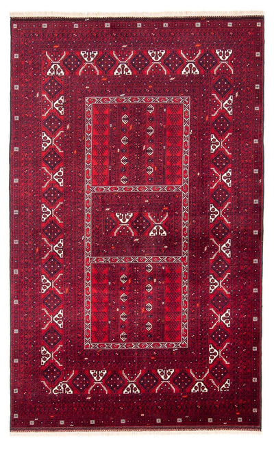 Turkaman teppe 160x249cm - Persisk teppe - mørk rød