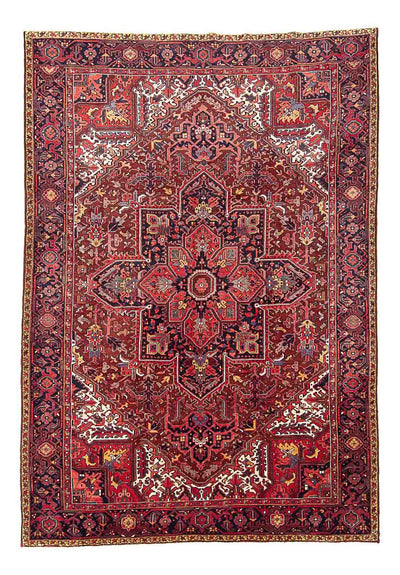 Heriz Teppe 245x337cm - Persisk teppe - lys rød