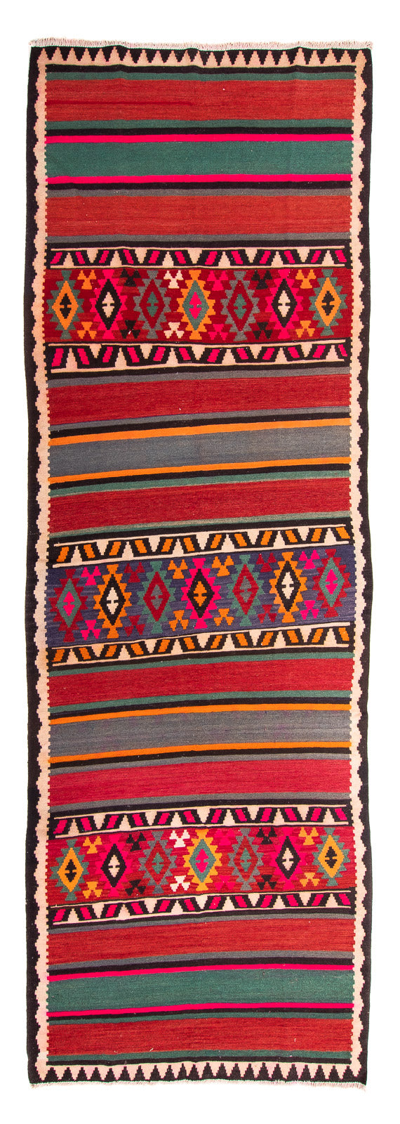 Antikk kilim Teppe 145x370cm