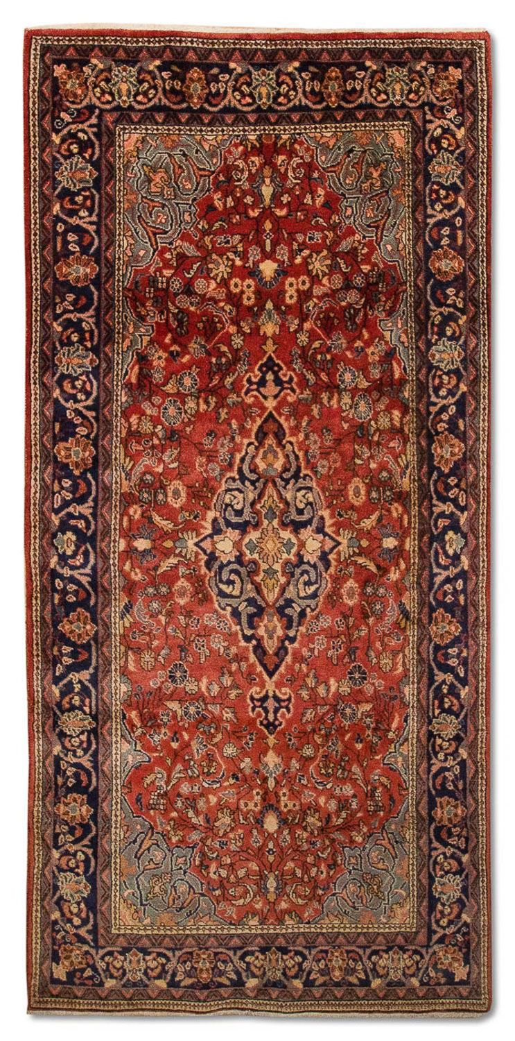 Løper Persisk teppe - klassisk - 237 x 108 cm - rød