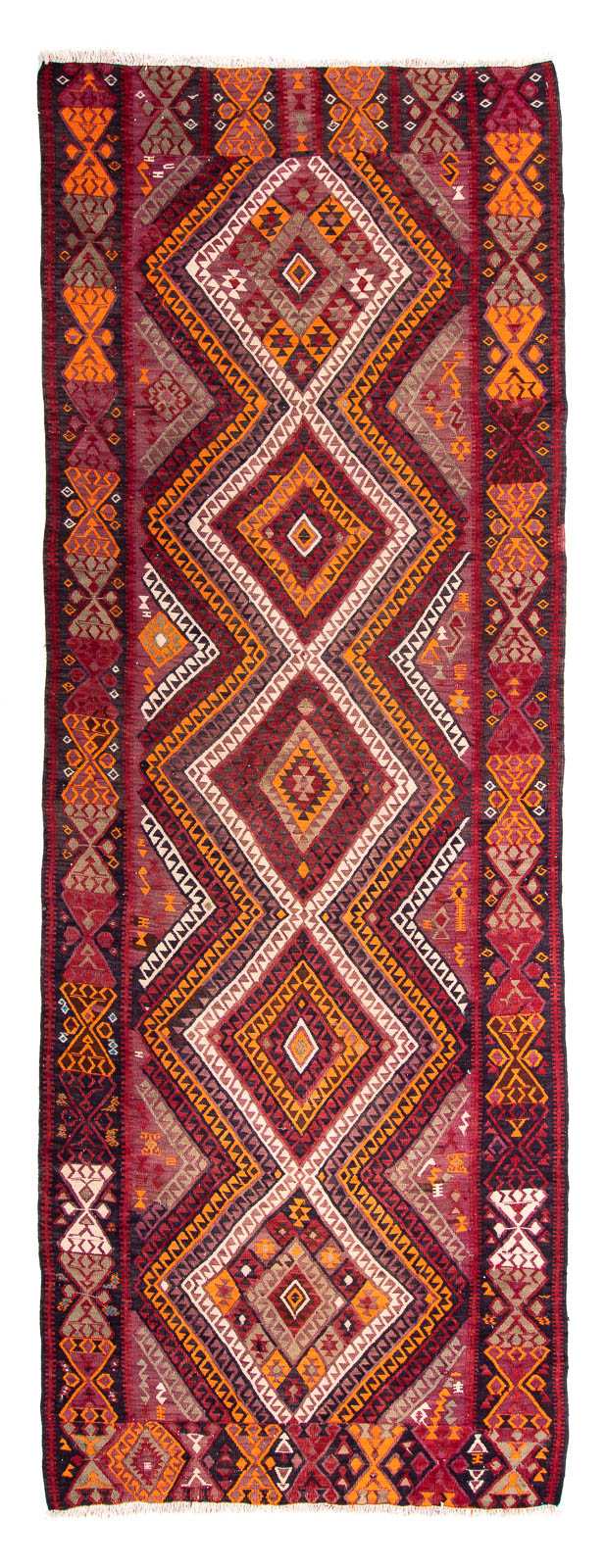 Antikk kilim Teppe 140x375cm