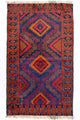 Balutsj-teppe - 140 x 79 cm - blå
