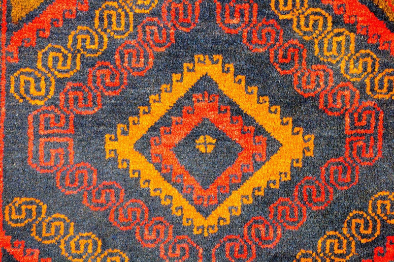Balutsj-teppe - 140 x 79 cm - blå