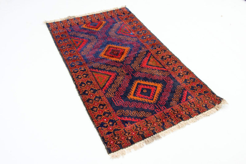 Balutsj-teppe - 140 x 79 cm - blå