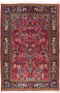 Persisk teppe - Ghom - 200 x 140 cm - rød – product image