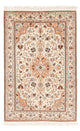 Silketeppe - Kashmir silke - 125 x 78 cm - krem