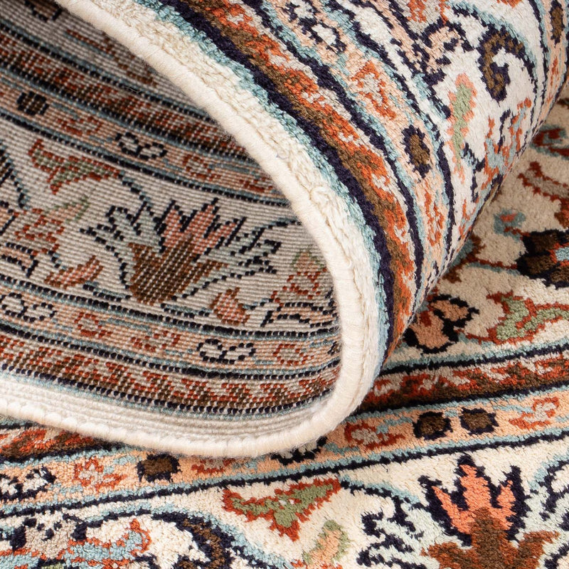 Silketeppe - Kashmir silke - 125 x 78 cm - krem