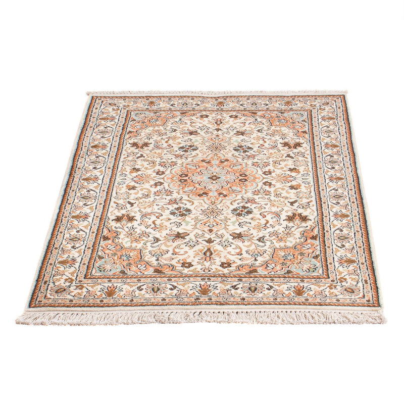 Silketeppe - Kashmir silke - 125 x 78 cm - krem