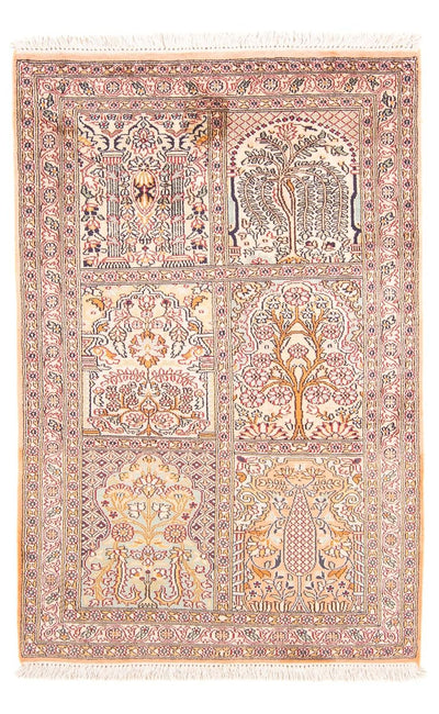 Kashmir silke Teppe 79x119cm - Orientalsk teppe