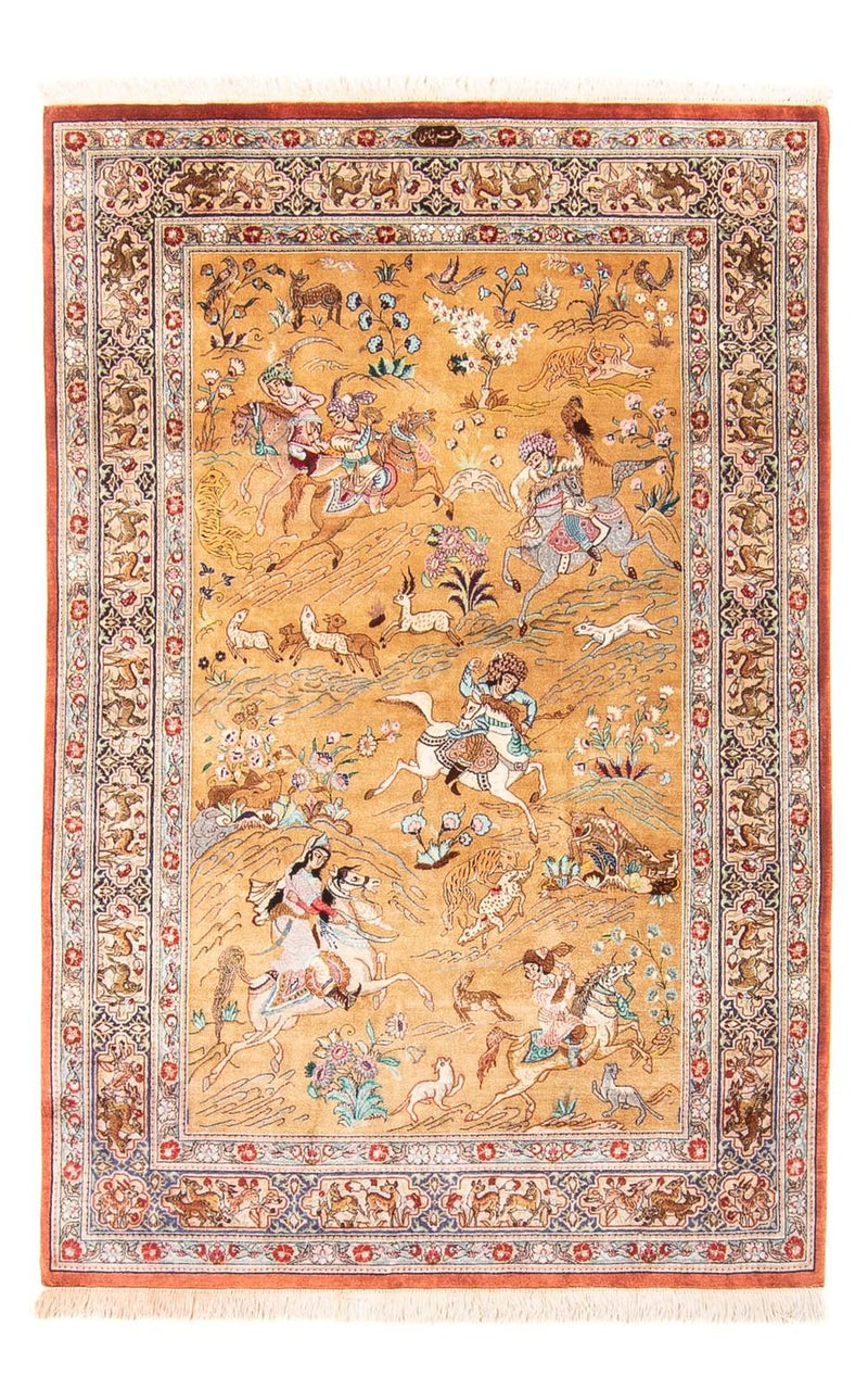 Qom silke Teppe 156x100cm - Persisk teppe