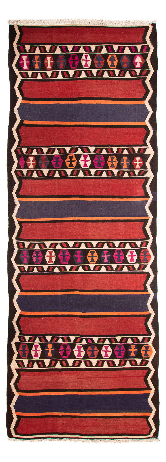 Antikk kilim Teppe 380x135cm