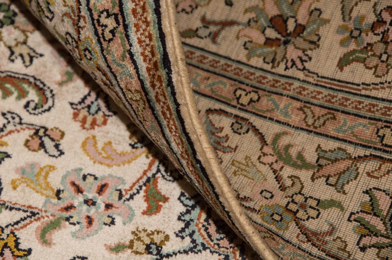 Silketeppe - Kashmir silke - 148 x 93 cm - beige