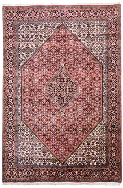 Bidjar - Zanjan Teppe 170x255cm - Persisk teppe - lys rød