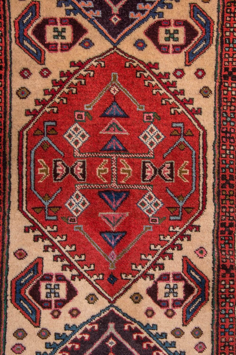 Løper Persisk teppe - Nomadisk - 296 x 75 cm - beige