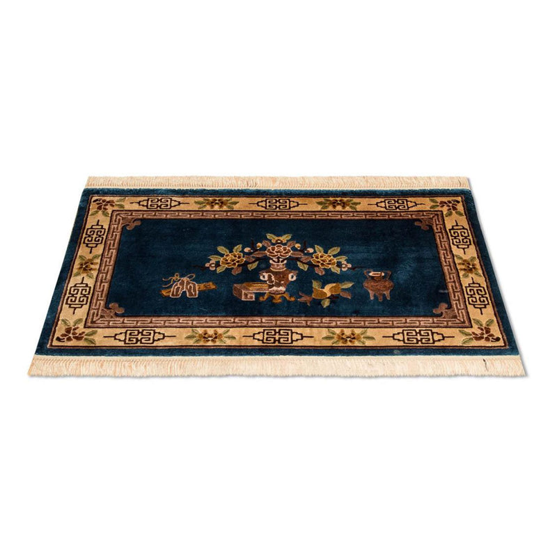 Kinesisk silke Teppe 69x122cm - Orientalsk teppe