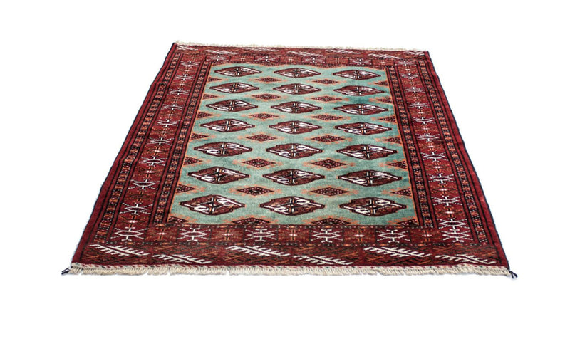 Turkaman teppe - 124 x 100 cm - turkis