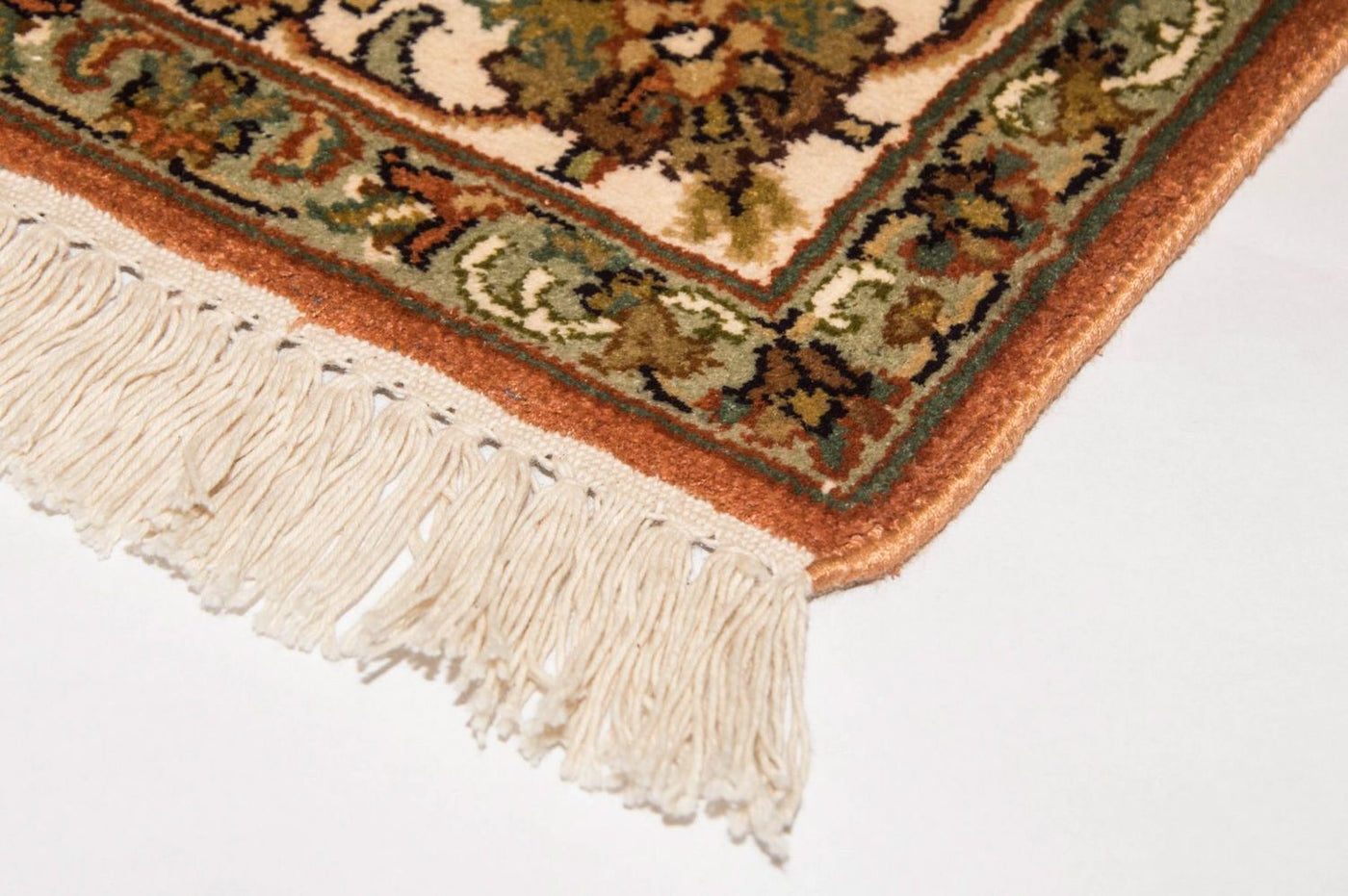 Silketeppe - Kashmir silke - 157 x 90 cm - beige