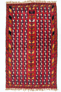 Balutsj-teppe - 126 x 73 cm - rød – product image