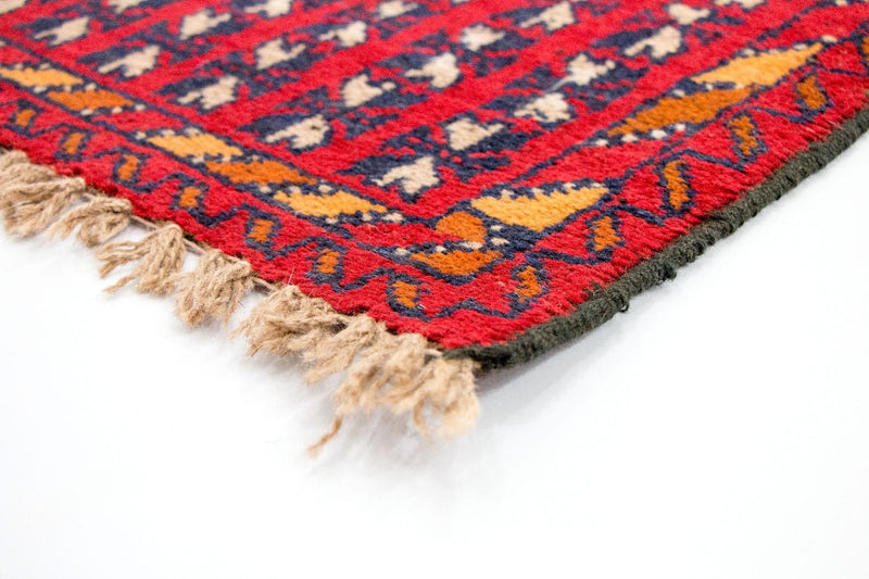 Balutsj-teppe - 126 x 73 cm - rød