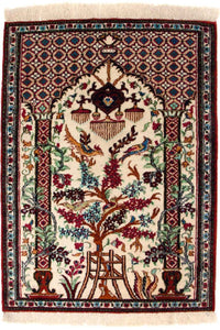 Silketeppe - Ghom Silk - Premium - 77 x 57 cm - beige – product image