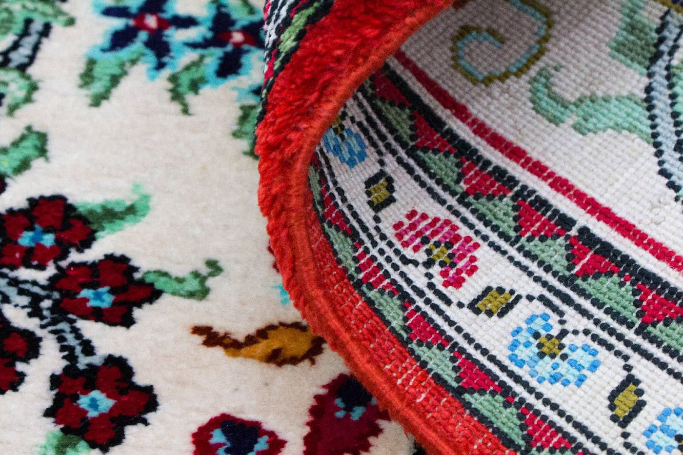 Silketeppe - Ghom Silk - Premium - 77 x 57 cm - beige