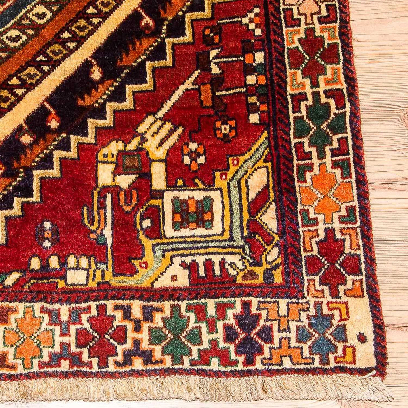 Qashqai Teppe 212x125cm - Persisk teppe