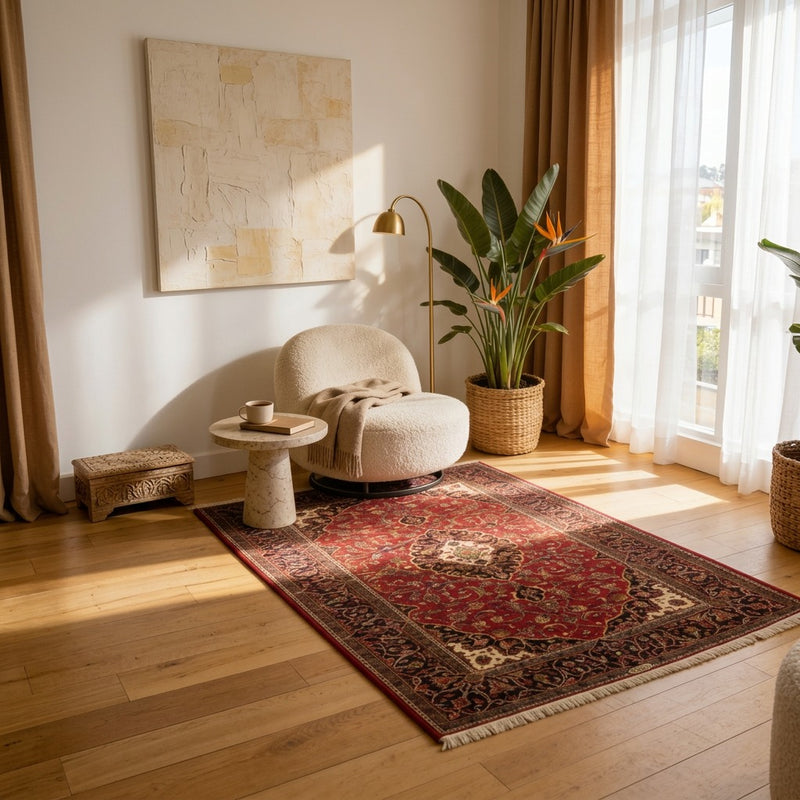 Kashan Teppe 216x141cm - Persisk teppe
