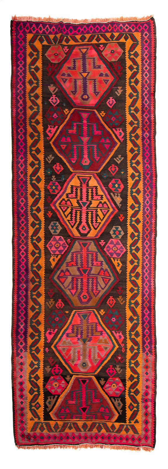 Antikk kilim Teppe 142x375cm