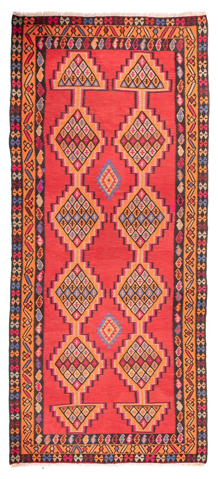 Antikk kilim Teppe 395x180cm