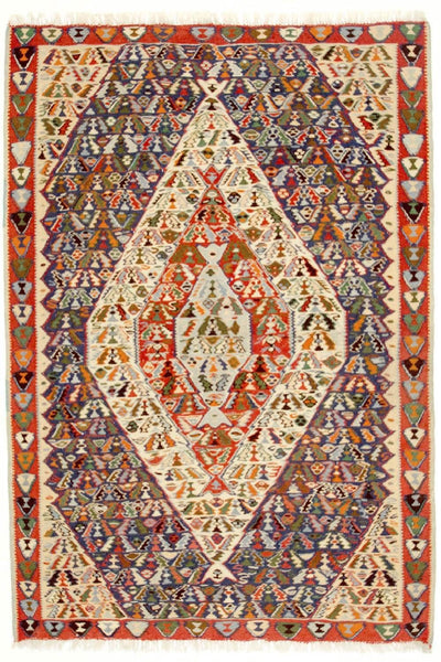 Antikk kilim Teppe 119x153cm