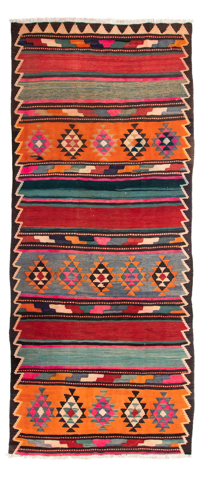 Antikk kilim Teppe 350x150cm