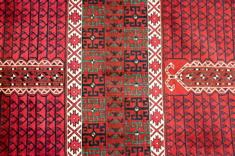 Afghansk teppe - Hatshlu - 293 x 203 cm - rød