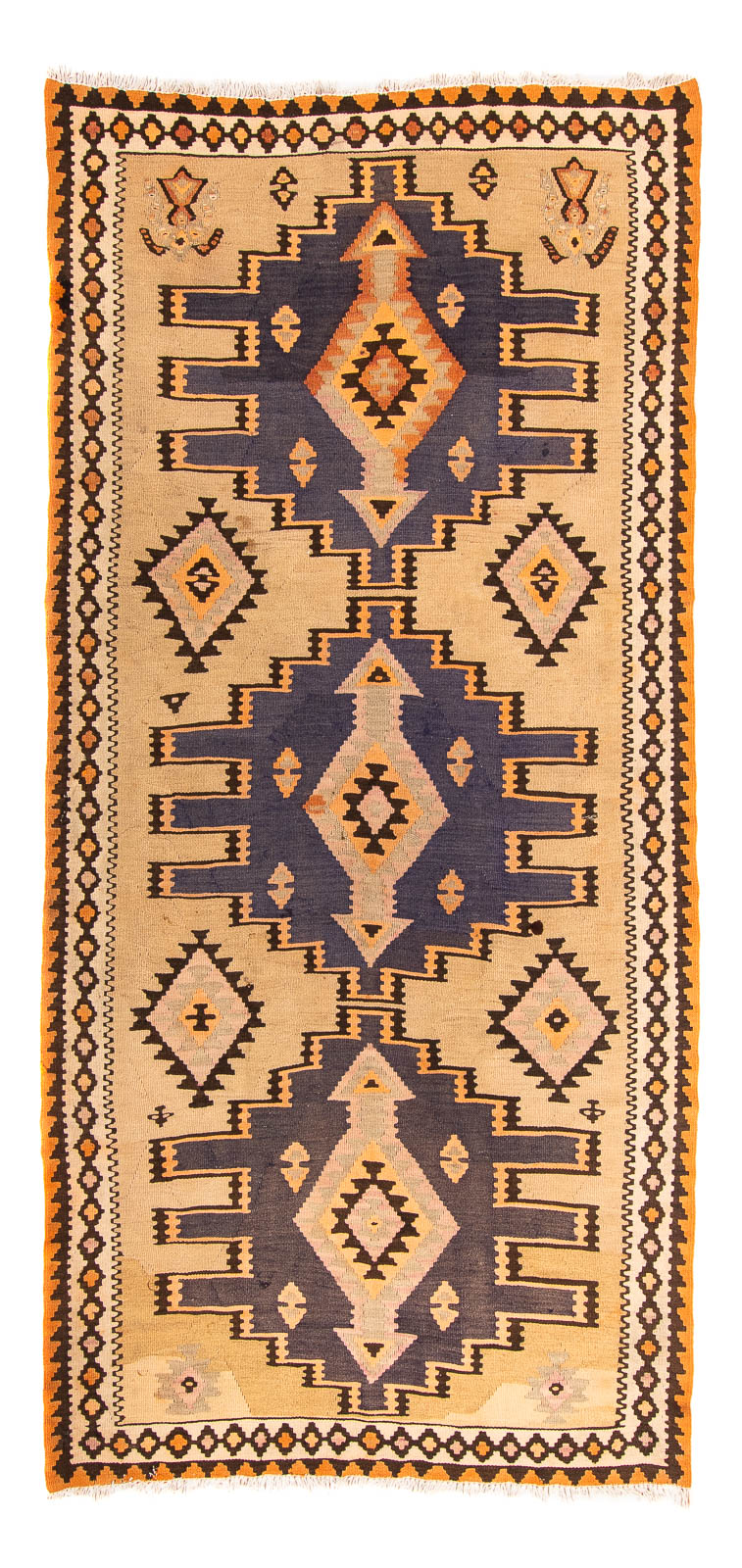 Antikk kilim Teppe 140x265cm