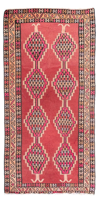 Antikk kilim Teppe 185x380cm