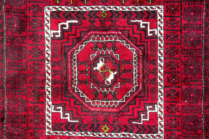 Balutsj-teppe - 270 x 130 cm - rød