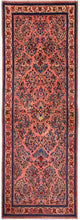 Løper Persisk teppe - klassisk - 218 x 79 cm - rosa