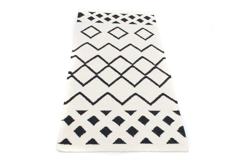 Moderne kilim Teppe 132x63cm - Ullteppe