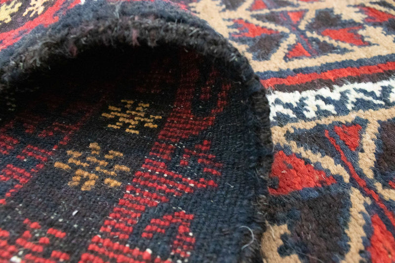 Balutsj-teppe - 129 x 78 cm - blå