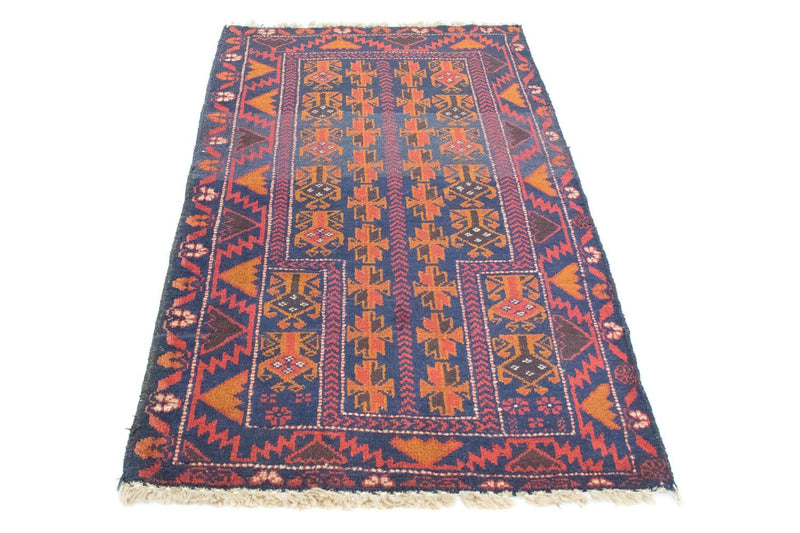 Balutsj-teppe - 133 x 83 cm - blå