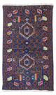 Balutsj-teppe - 136 x 76 cm - blå
