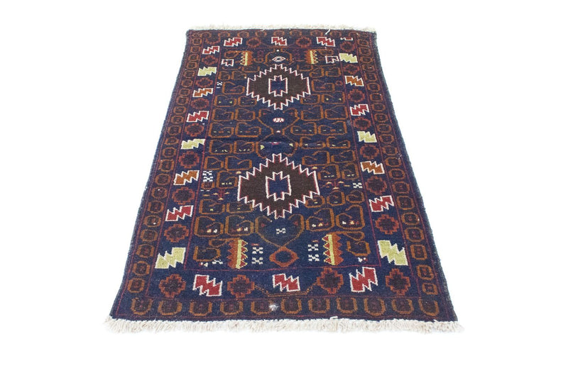 Balutsj-teppe - 136 x 76 cm - blå
