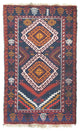 Balutsj-teppe - 130 x 76 cm - blå