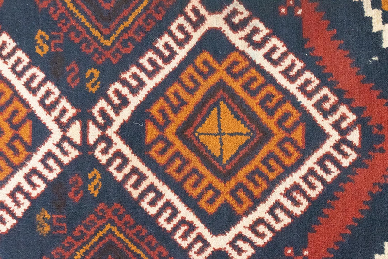Balutsj-teppe - 130 x 76 cm - blå