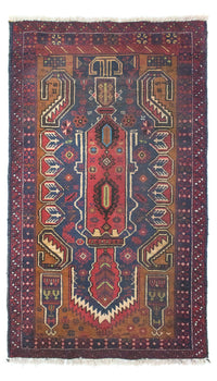 Balutsj-teppe - 147 x 85 cm - blå – product image