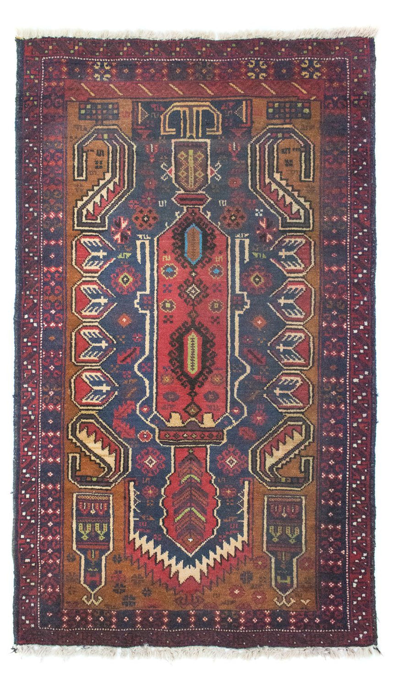 Balutsj-teppe - 147 x 85 cm - blå