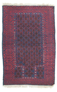 Balutsj-teppe - 124 x 77 cm - blå – product image